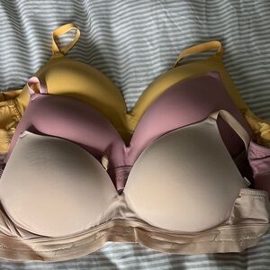 Victoria’s Secret PINK Women's Bra Set - Cream, Pink, Yellow 36D